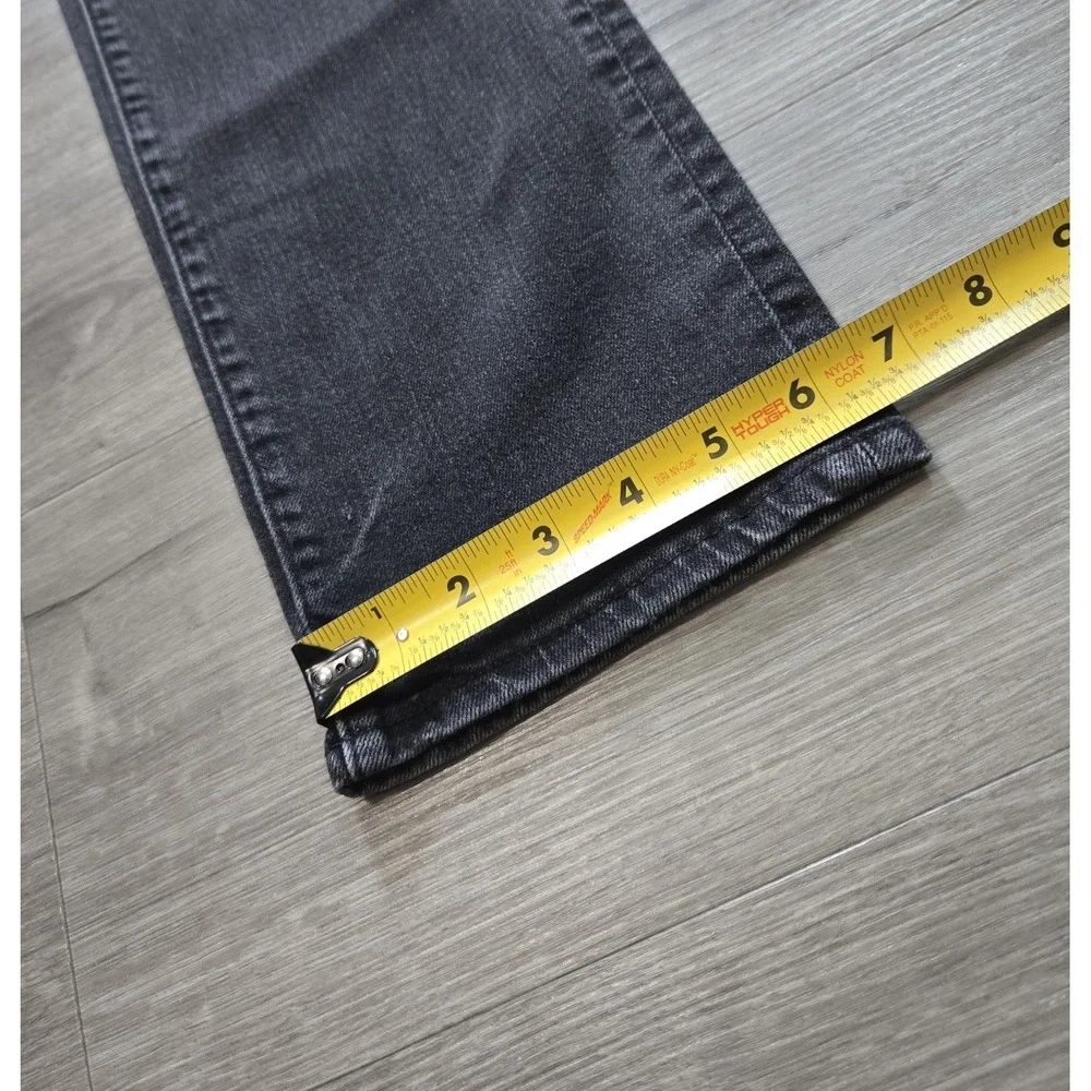 American Eagle Men Jeans Size 31x34 Black Denim Slim Straight Air Flex Plus
